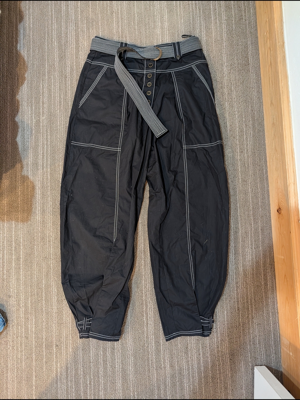 Ulla Johnson Black Belted Pants
